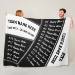 ALL Players Black White Volleyball Coach Gifts Fleece Blanket ALL Players Black White Volleyball Coach Gifts Fleece Blanket