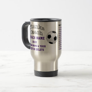 ALL Player's Names Good Soccer Coach Gifts Travel Mug