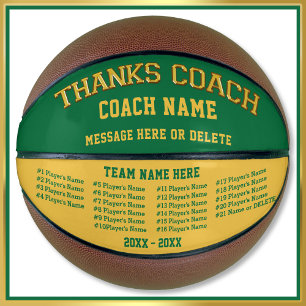 All Players Names Personalized Basketball Ball