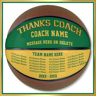 All Players Names Personalized Basketball Ball