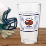 All Player&#39;s Names Photo Football Coach Gift Ideas Glass at Zazzle