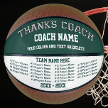 All Players, Team Colors On Basketball Coach Gifts at Zazzle