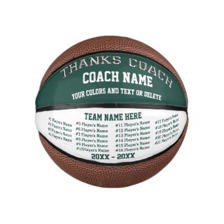 All Players, Team Colors on Basketball Coach Gifts