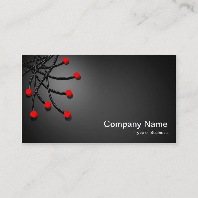 All Points - Red Business Card (Front)
