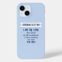 All Powerful God Bible Verse Pastel Blue Faith
