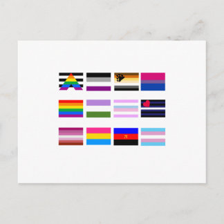 ALL PRIDE FLAGS POSTCARD