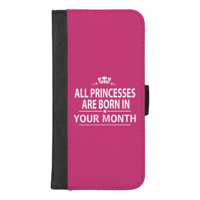 All princesses born in iPhone wallet case (Front)