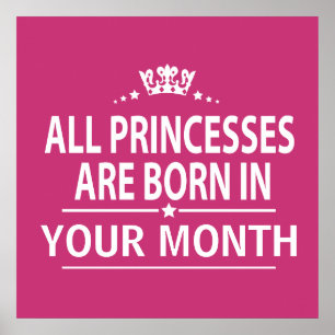 All princesses born in poster