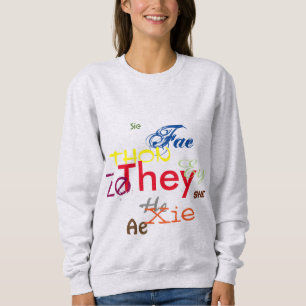 All Pronouns All Over Sweatshirt