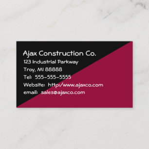 All Purpose 2-Tone Black and Brown Business Card