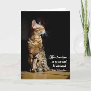 All Purpose Bengal Cat Greeting Card