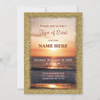 All Purpose | Gold Sand / Sunset Invitation