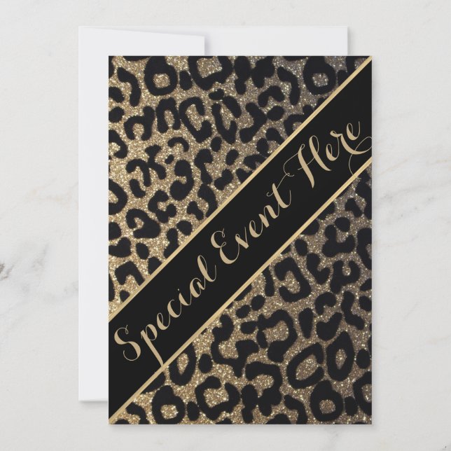 All Purpose | Leopard Print Invitation (Back)
