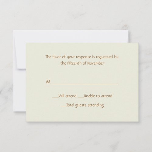 All Purpose Sand Response Card