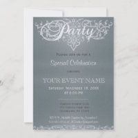 All Purpose | Silver Glow Invitation