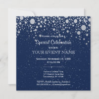 All Purpose | Starry Night Bubble Stars Invitation