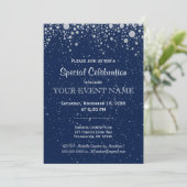 All Purpose | Starry Night in Blue Invitation (Standing Front)