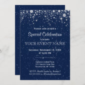 All Purpose | Starry Night in Blue Invitation (Front/Back)