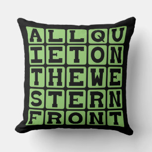 All Quiet On The Western Front, Erich Remarque Throw Pillow