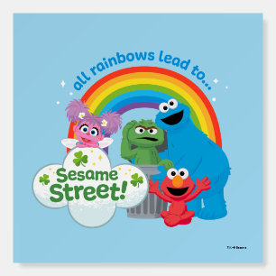 All Rainbows Lead to Sesame Street Foam Board
