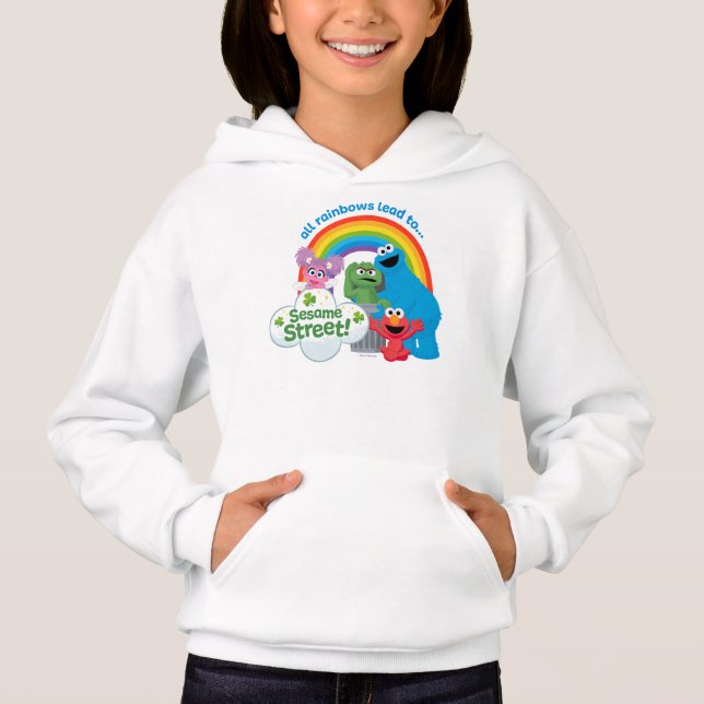 All Rainbows Lead to Sesame Street Hoodie (Front)