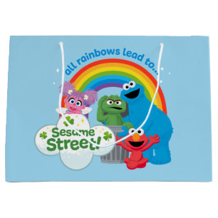 All Rainbows Lead to Sesame Street Large Gift Bag