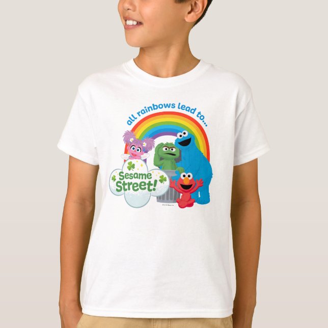 All Rainbows Lead to Sesame Street T-Shirt (Front)