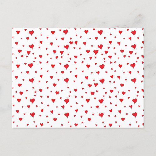 All red hearts Postcard