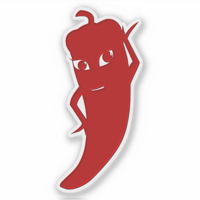 All Red Hot Pepper Diva Sticker (Front)