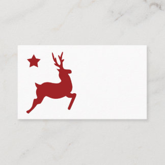 All Red Reindeer Place Card
