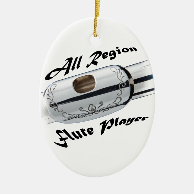 All Region Flute Player Ornament Jewelry (Front)