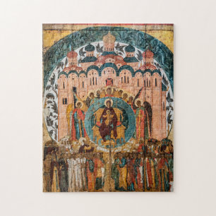 All Rejoice in Thee Orthodox Byzantine Icon Jigsaw Puzzle