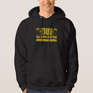 All Reps Matter Workout Humor Gym Sayings Fitness Hoodie