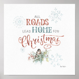 All Roads Lead Home for Christmas Poster