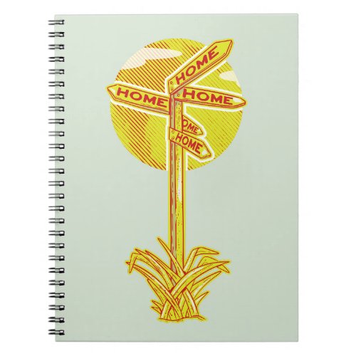 All roads lead home notebook