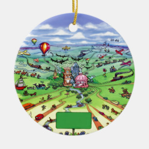 All Roads Lead to Austin Texas Ceramic Ornament