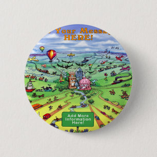 All Roads Lead to Austin Texas Pinback Button