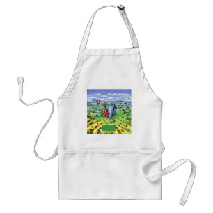 All Roads lead to Dallas Texas Adult Apron