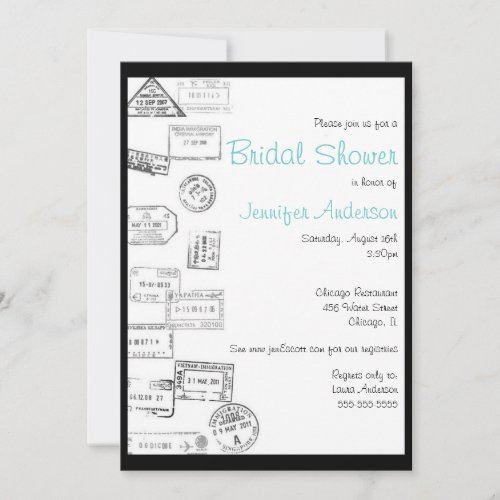 All Roads Led Me to You - Bridal Shower Invitation