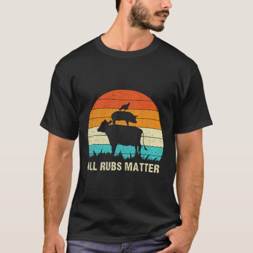 all rubs matter farming tractor field farmer pigst T_Shirt