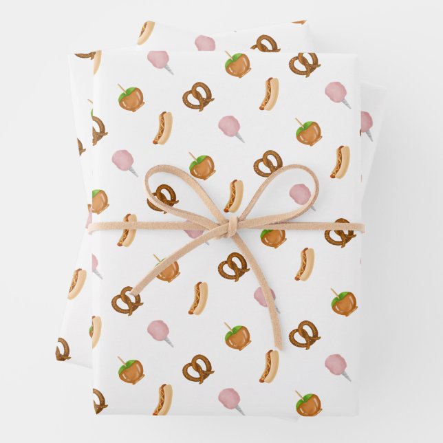 All’s Fair Summer State Fair Foodie Gift Wrap (In situ)