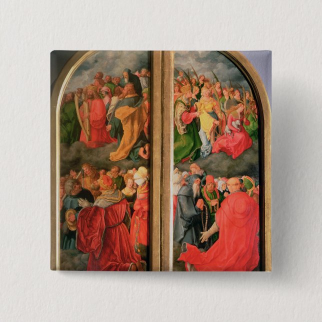 All Saints Day altarpiece Button (Front)