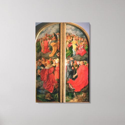 All Saints Day altarpiece Canvas Print