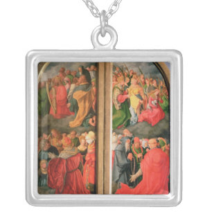 All Saints Day altarpiece Silver Plated Necklace