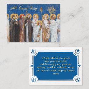 All Saints’ Day Catholic Prayer Card