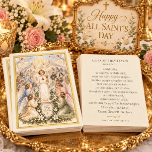 All Saints’ Day Catholic Prayer Holy Card