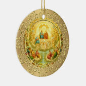 ALL SAINTS DAY FEAST DAY PARTY CELEBRATION CERAMIC ORNAMENT (Right)