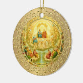 ALL SAINTS DAY FEAST DAY PARTY CELEBRATION CERAMIC ORNAMENT (Left)