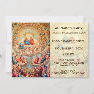 ALL SAINTS DAY FEAST DAY PARTY CELEBRATION INVITATION