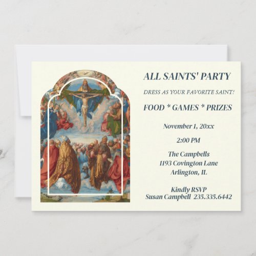 ALL SAINTS DAY FEAST DAY PARTY CELEBRATION INVITATION